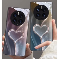 DMY sparkling love case huawei mate 50 pro 40 30 20X 20 pro 10 9 P50 P30 lite nova 4e P20 P40 pro P10 plus tempered glass cover