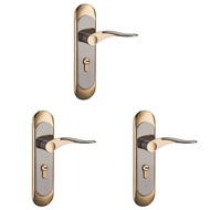 3X Indoor Household Door Handle for Home with Security Lock Key Set Aluminum Alloy