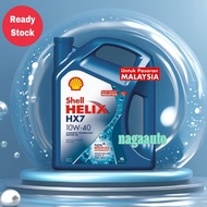 P.M Shell Helix HX7 10W40 (4 Liter) Semi Synthetic Engine Oil - Proton Perodua Honda Toyota Mazda Mi