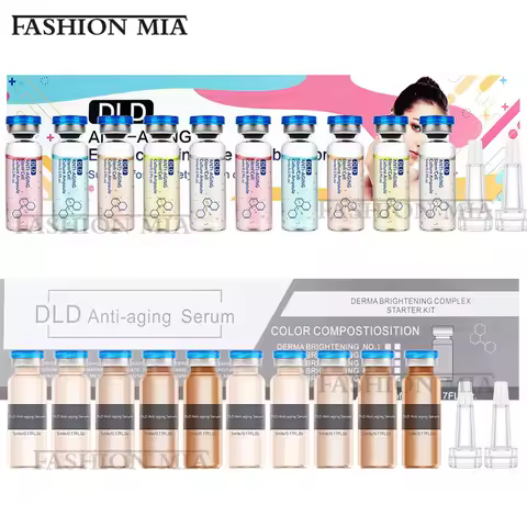 10 Vials Korea BB Cream Glow Essence Beginner Starter Kit Niacinamide Moisturizing Foundation Cream 