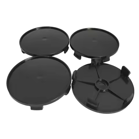 Car Parts Car Wheel Center Cap Stylish Chrome/Black ABS Auto Wheel Center Hub Cover Cap 4pcs/Set 68m