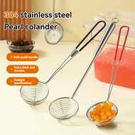 Pearl colander Stainless Steel Steamboat Pearl Colander Strainer Deepening small line colander