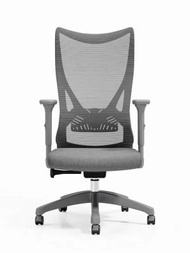 找得 - 優質電腦椅包安裝包送貨人體工學扶手可升降網椅 （灰色 升降扶手帶逍遙功能 包安裝） 80090