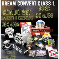 EX5 DREAM CONVERT CLASS 1 COMBO SET SPEC 56/58 JEKUP 4MM GASKET SEKEPING