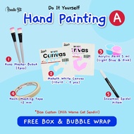 Diy Hand Painting Stamp Hand Set Canvas Couple Complete 10x10 20x20 Kreate.kit