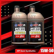 100% Original 15W50 0.9L Fully Synthetic  Engine Oil 4T Coolant Lubricant Minyak Hitam Kereta Enjin 