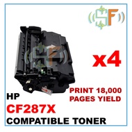 4UNITS 87A 87X CF287A CF287X Compatible Toner For LaserJet Enterprise M506dn M506n M506x M527z M527f