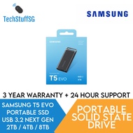 Samsung T5 Evo  External Portable High Speed SSD USB 3.2 2TB / 4TB / 8TB