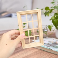 [tenlzsp0bc] 1: 12 Scale Dollhouse Window Wood Small Lifelike Party Decoration Photography Props DIY