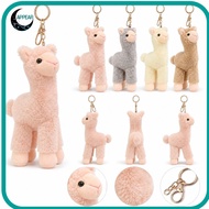 APPEAR Alpaca Plush Keychain, Key Accessories Mini Alpaca Bag Charm,  Cute Gold Tone Clasp Alpaca Pl