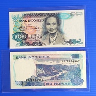 uang kuno 1000 rupiah Sutomo UNC gress