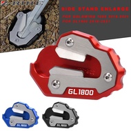 Motorcycle Foot Kickstand Side Stand Enlarger Plate Extension Pad Accessories For Honda GL1800 Goldw