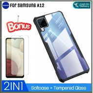 Case Samsung A12 Soft Hard TPU Transparan Cover Samsung Galaxy A12