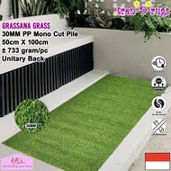 Tren-D-rugs Karpet rumput sintetis palsu synthetic artificial grass tinggi 30 mm alas lantai dekoras