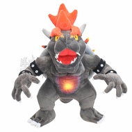 Mainan Mewah Mario Angry Dark Bowser Black Fire Dragon Bowser Plush Doll ZHNC