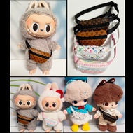 Doll Bag for 15cm 17cm Labubu ,DIMOO WORLD Liila Upsetduck 20cm plush doll 1/8 BJD 1/12 BJD Crossbod