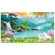 ABC 3D Diamond Painting Son Thuy Huu Tinh LV320 (CUSTOMER SELF-ATTACHED) KT130X75CM