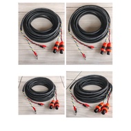 Speaker Cable 4x2.5 Jack Banana To Jack Speakon Orange B 0.5 1 2 3 45 7 Meters