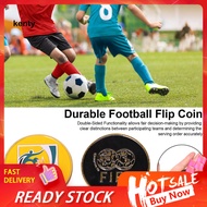 kT  Wear-resistant Soccer Flip Coin Football Coin Portable Anti-rust Referee Flip Coin for Football 