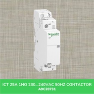 Schneider Electric ICT CONTACTOR Modular 25A 1NO 230...240VAC 50HZ CONTACTOR A9C20731