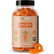 TruHeight Kids Appetite Booster Gummies (Orange, Ages 2+) All Natural Toddler & Kids Appetite Stimul