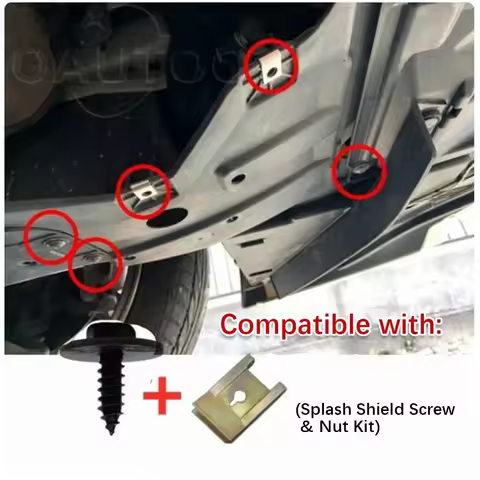 40pcs U Nut Hex Screw Speed Fastener Undertray Sheet Metal Clip Fixing For BMW 1er E81 E82 E87 E88 F