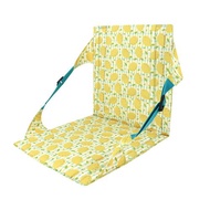 夏日檸檬防潑水靠背坐墊 沙灘墊 海灘墊 合式椅墊
