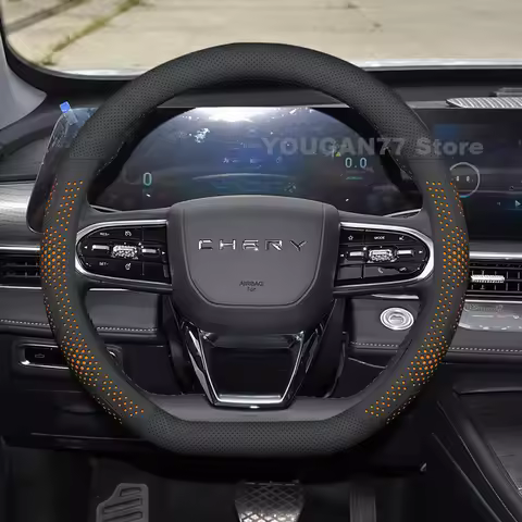 Leather Car Steering Wheel Cover For Chery jaecoo J7 7 J6 J8 Tiggo 2 3 4 7 8 9 Series Arrizo Series 