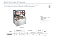 superstructure showcase gea gs-840-vbf showcase pendingin