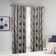 European Curtain Luxurious Blackout Sliding Door Curtain Window 3 Panel Curtain