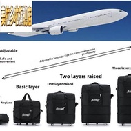 【A LOVABLE】 Large Capacity Folding Oxford Cloth Luggage Bag with Multi-layer Extension for Air Trave