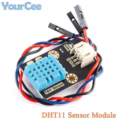 5pcs/1pc DHT11 Temperature and Humidity Sensor Module 3.3/5V Single Bus Communication PH2.0-3pin for