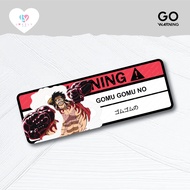 One Piece Hologram Car/Motorcycle Warning Sticker | GO STICKER