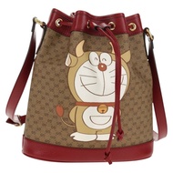 GUCCI Micro GG Supreme Doraemon 聯名手袋 PVC 米色 655597 正品 147572M