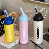 1pc, 600ml/60.29 oz.316 Stainless Steel Thermos Cup, One Cup Double Drinking.Hot and Cold Casual.Cer