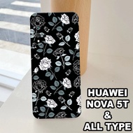 G43 - HUAWEI NOVA 5T Silicone - HUAWEI NOVA 5T pro camera Softcase - FLOWER Motif - Flexible rubber 