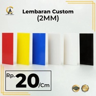 Akrilik Lembaran 2mm / Akrilik Custom / Akrilik 2mm / Akrilik Lembaran