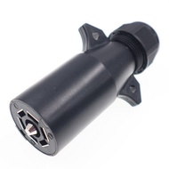 RV 7 Pin Trailer Plug Detachable 7 Way Round RV-Style Trailer Side Connector 7 Pin Trailer Wiring Pl