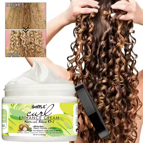 320g Curly Hair Styling Cream Natural Shea Oil Curl Enhance Cream Defining Curls Conditioner Shape W