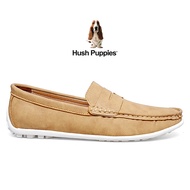 Hush Puppies_รองเท้าผู้ชาย รุ่น Dilon HP 8HCFB8910A - สีอูฐ รองเท้าหนังแท้ รองเท้าลำลอง รองเท้าแบบสวม Plus Size Men's Casual Shoes