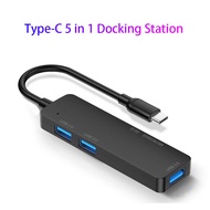 SVFIREK Multifunctional 5 in 1 Type C Docking Station Type C Hub USB Splitter USB3.0 Hub SD MicroSD 