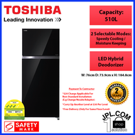 Toshiba 510L 2 Door Fridge GR-AG55SDZ(XK)