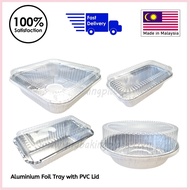 Aluminium Foil Tray with PVC Lid (5pcs/Set) Made in , Aluminium Baking Tray , Bekas Aluminium