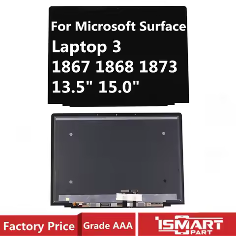 For Microsoft Surface Laptop 3 4 5 13.5" 15.0" LCD Display Touch Screen Digitizer Assembly 1867 1868