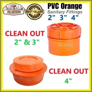 ❏ ☸ ◶ PVC Orange Fittings | 2 3 4 | Sanitary Fittings | CLEAN OUT For PVC Pipes Drainage Pipes Disp