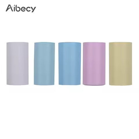5pcs Color Thermal Paper Roll Set 57x30mm/2.17x1.18in Photo Picture Receipt Printing Compatible with