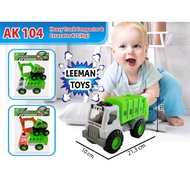 LEEMAN - HEAVY TRUCK COMPACTOR TOY BONUS EXCAVATOR/TRUCK GARBAGE - AK 104