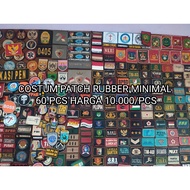 60pcs custom rubber patches