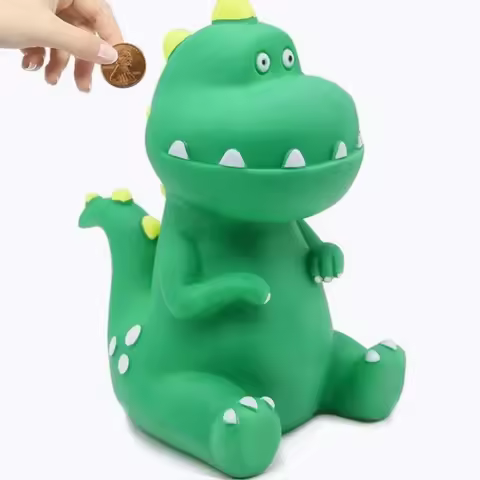 Dinosaur Money Bank Shatterproof Tyrannosaurus Rex Piggy Bank First Coin Bank Christmas Birthday for