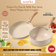 VENICE WAJAN SET 2IN1 Panci mpasi bayi cookware set milk pan and penggorengan fry pan 16cm anti leng